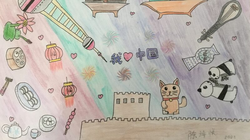 10_Year_Old_German_Artist_Wins_Art_Prize_with__I_Love_China__Painting - News for amigos, by amigos 10_Year_Old_German_Artist_Wins_Art_Prize_with__I_Love_China__Painting
