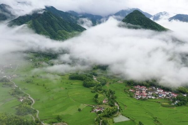 Anhui’s Hidden Gem: Baidi Town’s Dreamy Cloudscape After Summer Showers ☁️🌿 Anhui_s_Hidden_Gem__Baidi_Town_s_Dreamy_Cloudscape_After_Summer_Showers____ video poster