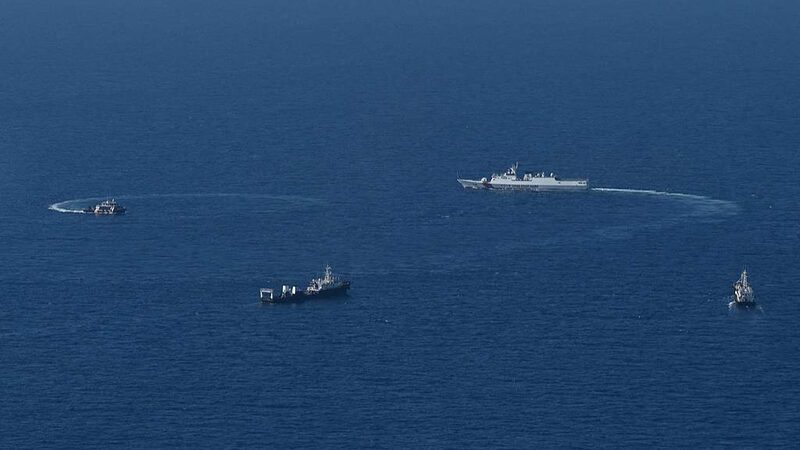 China_Coast_Guard_Keeps_Watch_as_Philippines_Delivers_Supplies_at_Ren_ai_Jiao__ - News for amigos, by amigos China_Coast_Guard_Keeps_Watch_as_Philippines_Delivers_Supplies_at_Ren_ai_Jiao__