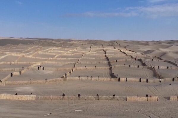 China’s ‘Sea of Death’ Desert Now Fully Surrounded by a 3,046 km Green Belt 🌳 China_s__Sea_of_Death__Desert_Now_Fully_Surrounded_by_a_3_046_km_Green_Belt__