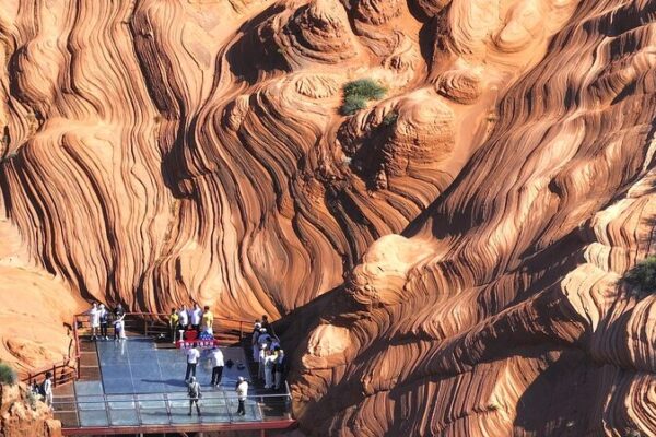 Danxia’s Wave Valley Shines: Nature’s Masterpiece After the Rain 🌊🎨 Danxia_s_Wave_Valley_Shines__Nature_s_Masterpiece_After_the_Rain___