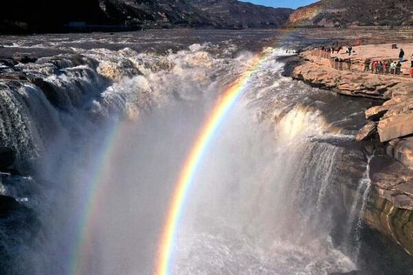 Double Rainbow Delight: Twin Bows Appear Over China’s Hukou Waterfall 🌈🌈 Double_Rainbow_Delight__Twin_Bows_Appear_Over_China_s_Hukou_Waterfall___