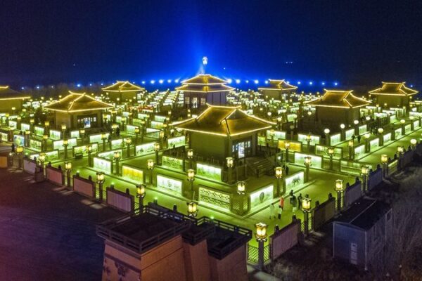 Gansu’s Wulan Ancient Town Shines Brightly Ahead of Lantern Festival 🎆 Gansu_s_Wulan_Ancient_Town_Shines_Brightly_Ahead_of_Lantern_Festival__