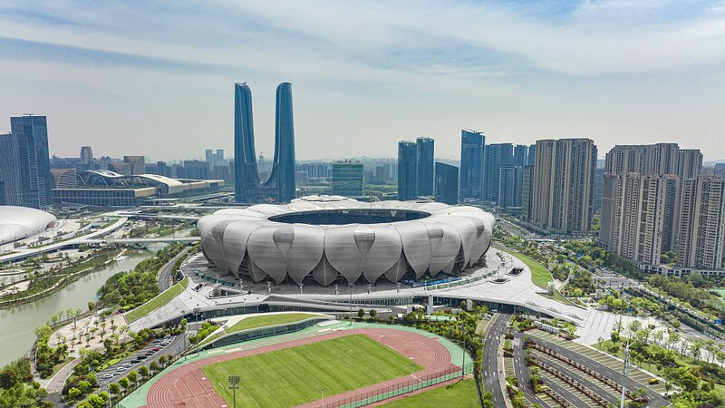 Hangzhou_Olympic_Sports_Center__The_Heartbeat_of_the_19th_Asian_Games____poster - News for amigos, by amigos Hangzhou_Olympic_Sports_Center__The_Heartbeat_of_the_19th_Asian_Games___ video poster
