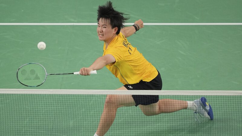__He_Bingjiao_Advances_to_Badminton_Final_at_Paris_Olympics_Amid_Emotional_Exit_by_Marin