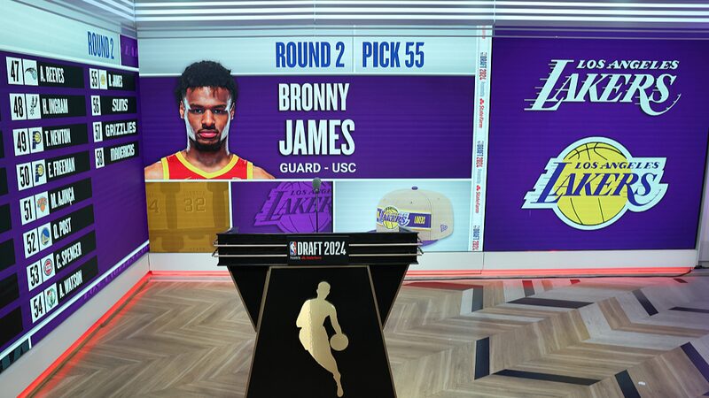 Lakers_Draft_Bronny_James__LeBron_and_Bronny_Set_to_Make_NBA_History_Together - News for amigos, by amigos Lakers_Draft_Bronny_James__LeBron_and_Bronny_Set_to_Make_NBA_History_Together