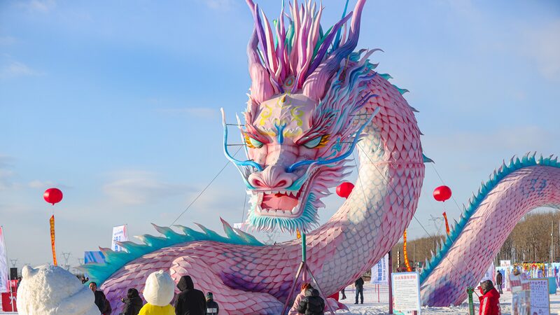 Majestic_Pink_Chinese_Dragon_Lights_Up_Shenyang_s_Spring_Festival - News for amigos, by amigos Majestic_Pink_Chinese_Dragon_Lights_Up_Shenyang_s_Spring_Festival