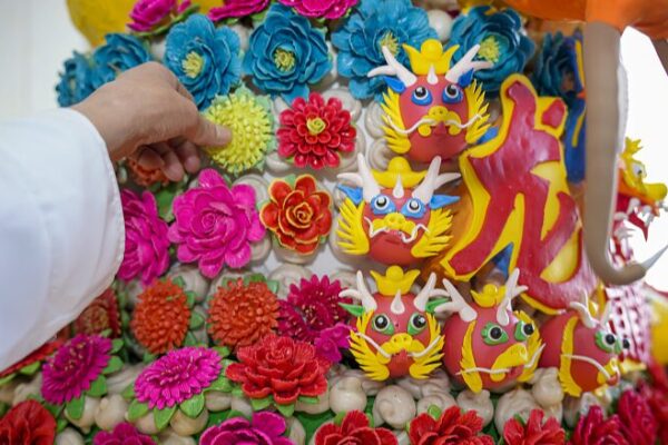 Massive Loong-Shaped Dough Sculpture Rings in Chinese New Year 🎉🐉 Massive_Loong_Shaped_Dough_Sculpture_Rings_in_Chinese_New_Year___
