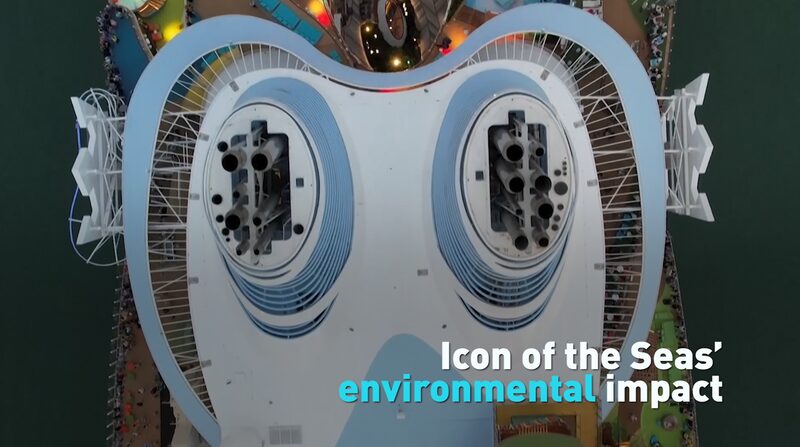 World_s_Largest_Cruise_Ship_Launches_Amid_Eco_Concerns___ video poster