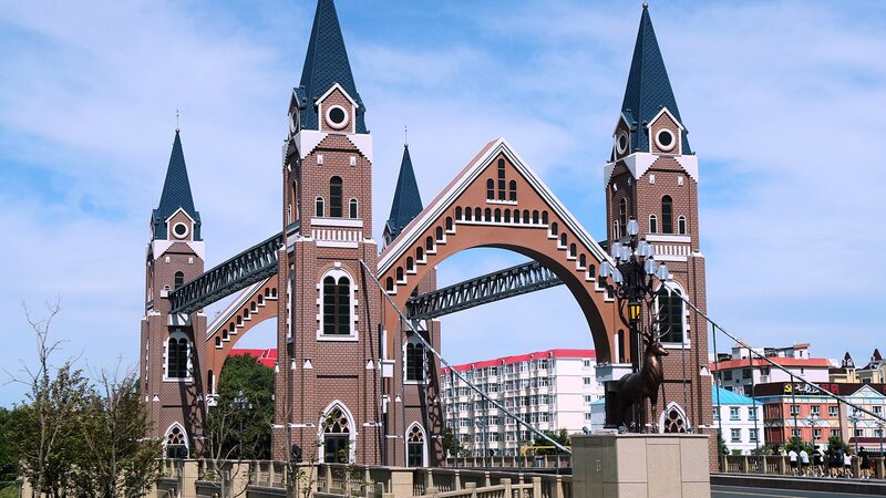 Xinjiang_s_Kanas_Tower_Bridge__The_Gothic_Gem_Going_Viral__ - News for amigos, by amigos Xinjiang_s_Kanas_Tower_Bridge__The_Gothic_Gem_Going_Viral__