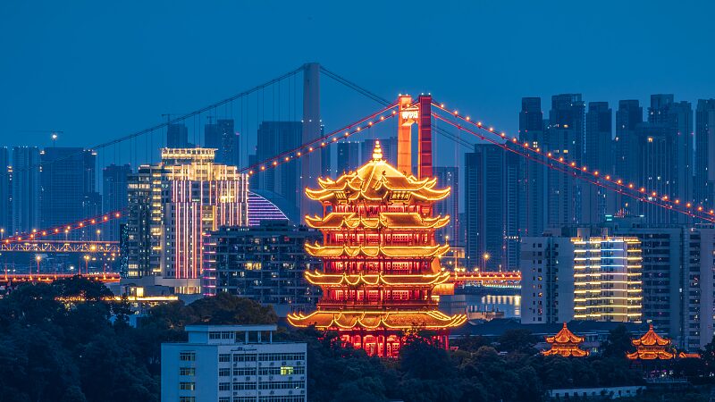 Yellow_Crane_Tower_Lights_Up_Wuhan_Nights_with_Spectacular_Show__ - News for amigos, by amigos Yellow_Crane_Tower_Lights_Up_Wuhan_Nights_with_Spectacular_Show__