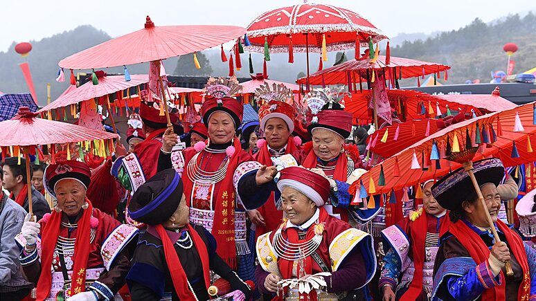 Miao Community Celebrates Bountiful Harvest with Vibrant Traditions 🎉🌾 Miao_Community_Celebrates_Bountiful_Harvest_with_Vibrant_Traditions___
