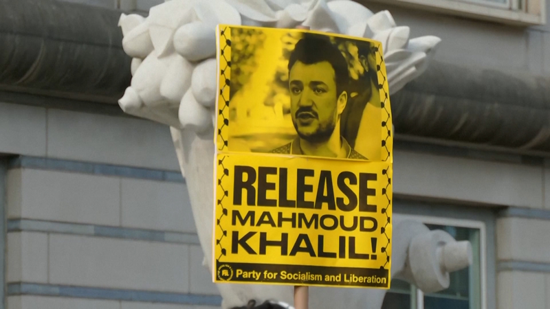 RJ5MWFC9LGT41E2AAV55 - News for amigos, by amigos Immigration Showdown: Columbia Student’s Fate in Limbo video poster