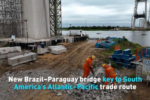 New Brazil–Paraguay Bridge Boosts Atlantic-Pacific Trade New Brazil–Paraguay Bridge Boosts Atlantic-Pacific Trade video poster