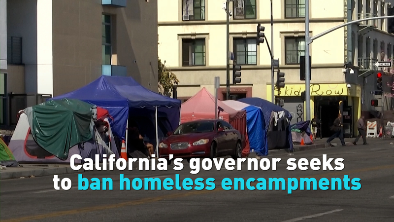 California Gov Pushes Ban on Homeless Encampments California_Gov_Pushes_Ban_on_Homeless_Encampments video poster