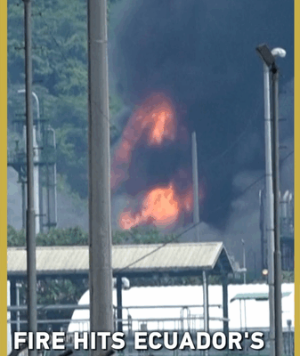 Fiery Incident: Ecuador’s Largest Oil Refinery Evacuated! Fiery_Incident__Ecuador_s_Largest_Oil_Refinery_Evacuated_ video poster