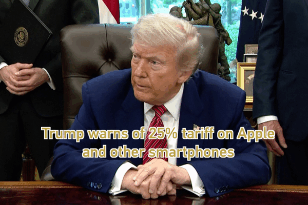 Trump Threatens 25% Tariff on Apple & Non-U.S. Smartphones Trump_Threatens_25__Tariff_on_Apple___Non_U_S__Smartphones video poster