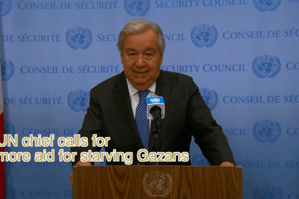 UN Chief Urges Swift, Safe Aid for Starving Gazans UN_Chief_Urges_Swift__Safe_Aid_for_Starving_Gazans video poster