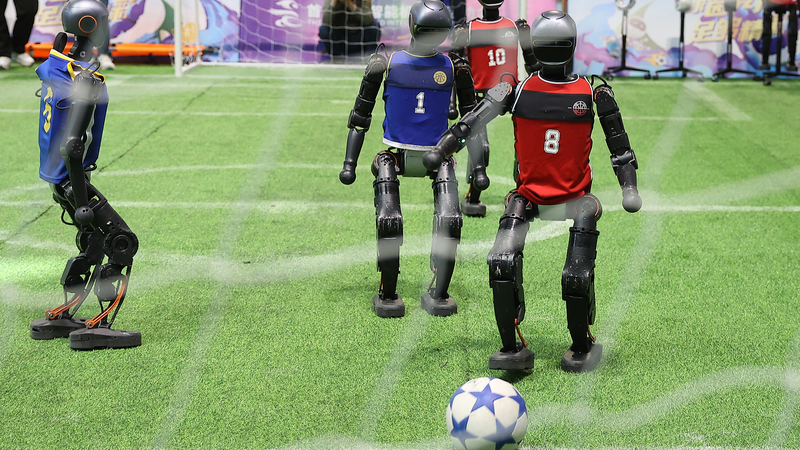 2025_Humanoid_Robot_Games__First_3v3_AI_Football_Kick_off_poster - News for amigos, by amigos 2025_Humanoid_Robot_Games__First_3v3_AI_Football_Kick_off video poster