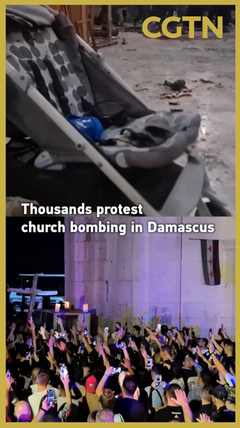 Mass Protest in Damascus After Tragic Church Bombing Mass_Protest_in_Damascus_After_Tragic_Church_Bombing video poster