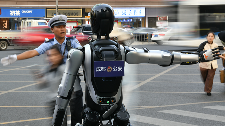 Chengdu’s New Traffic Warden: Humanoid Robot in Action Chengdu’s New Traffic Warden: Humanoid Robot in Action
