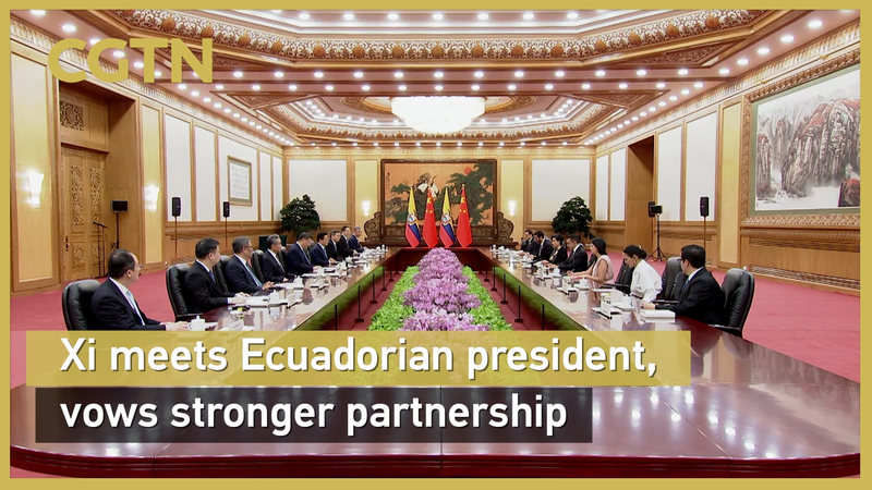 Xi___Ecuadorian_President_Pledge_Stronger_Partnership_poster - News for amigos, by amigos Xi___Ecuadorian_President_Pledge_Stronger_Partnership video poster