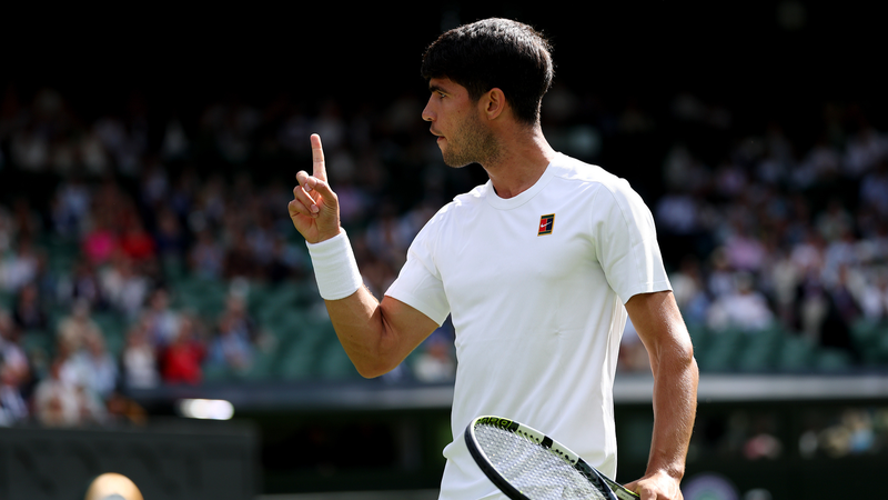 Alcaraz Shuts Out Tarvet; Paolini Crashes Out at Wimbledon Alcaraz_Shuts_Out_Tarvet__Paolini_Crashes_Out_at_Wimbledon