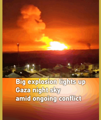 Fiery Blasts Illuminate Gaza Night Amid Conflict Fiery_Blasts_Illuminate_Gaza_Night_Amid_Conflict video poster