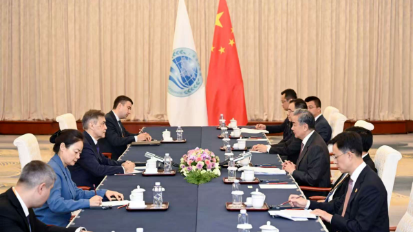 Wang Yi & SCO Sec-Gen Meet in Tianjin: Boosting Cooperation Wang_Yi___SCO_Sec_Gen_Meet_in_Tianjin__Boosting_Cooperation