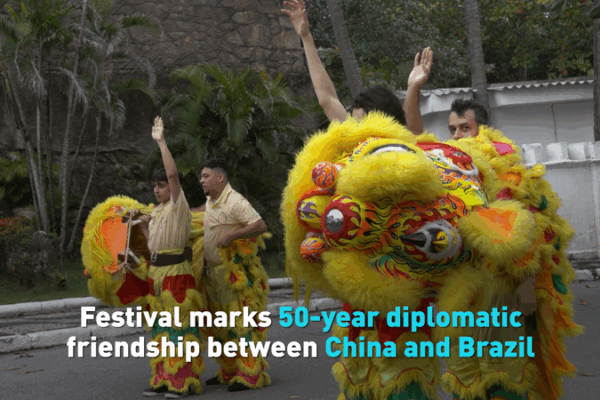 Rio Celebrates 50 Years of China–Brazil Friendship with Cultural Festival Rio Celebrates 50 Years of China–Brazil Friendship with Cultural Festival video poster