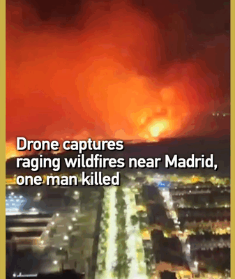 Drone Captures Raging Wildfire Near Madrid, Killing One Drone_Captures_Raging_Wildfire_Near_Madrid__Killing_One video poster