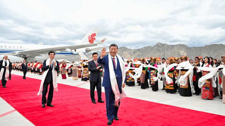 Xi Jinping Lands in Lhasa for Xizang's 60th Anniversary 🎉