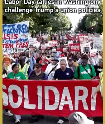 Labor Day Showdown: DC Unions March Against Trump’s Bargaining Limits Labor Day Showdown: DC Unions March Against Trump’s Bargaining Limits video poster