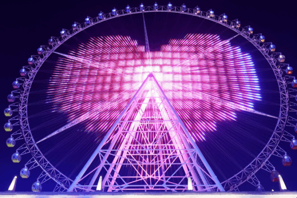 Romantic Dragon Eye Light Show Wows Changzhou for Qixi Festival Romantic_Dragon_Eye_Light_Show_Wows_Changzhou_for_Qixi_Festival