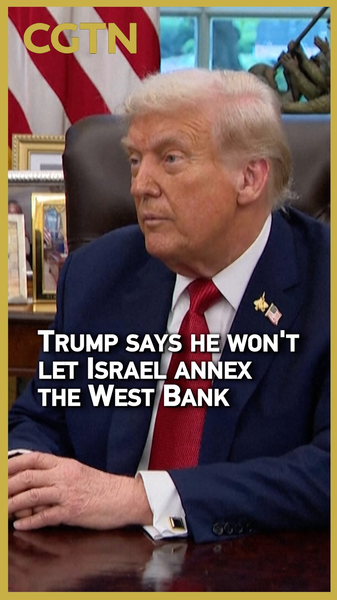 Trump Vows to Block Israel’s West Bank Annexation Trump Vows to Block Israel’s West Bank Annexation video poster