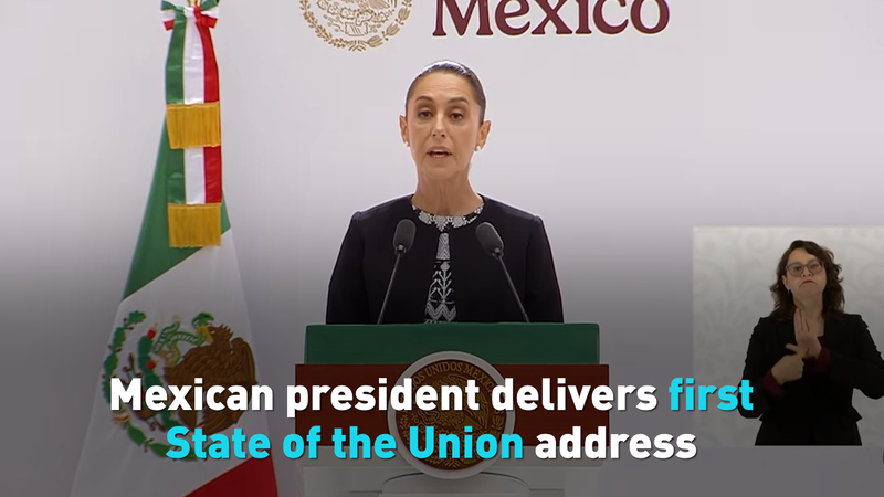 80D9OYD771O5G2FSGMI8 - News for amigos, by amigos Sheinbaum’s Debut State of the Union Lights Mexico’s Future video poster