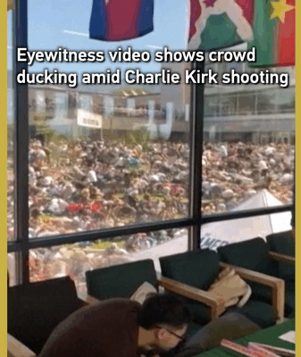 Crowd Ducks for Cover as Charlie Kirk Is Shot at Utah University Crowd_Ducks_for_Cover_as_Charlie_Kirk_Is_Shot_at_Utah_University video poster