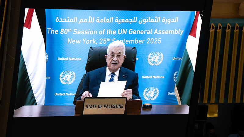 GLGOGIBMK3YD32MQMSC7 - News for amigos, by amigos Abbas Brands Gaza Conflict ‘Genocide’ in UN Speech