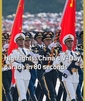 China’s V-Day Parade in 80 Seconds: Power & Precision China’s V-Day Parade in 80 Seconds: Power & Precision video poster