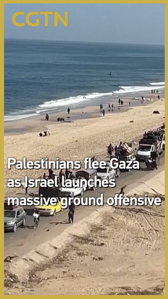 Thousands Flee Gaza City as Israel Launches Major Ground Offensive Thousands_Flee_Gaza_City_as_Israel_Launches_Major_Ground_Offensive video poster