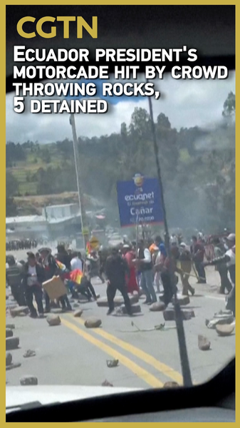 0DXP3FK92L68F54YFWDZ - News for amigos, by amigos Noboa's motorcade attacked amid Ecuador diesel protests 🚨 video poster