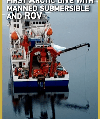 China’s First Manned Submersible & ROV Arctic Dive China’s First Manned Submersible & ROV Arctic Dive video poster
