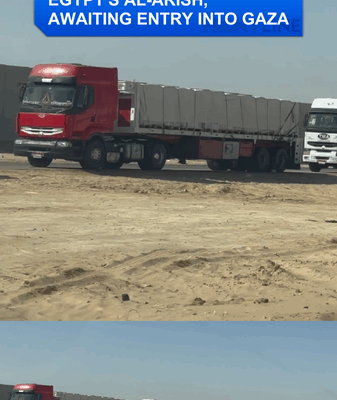 Aid Trucks Queue in Egypt’s Al-Arish for Gaza Relief Aid_Trucks_Queue_in_Egypt_s_Al_Arish_for_Gaza_Relief video poster