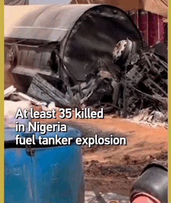 Deadly Fuel Tanker Blast in Nigeria Claims 35 Lives Deadly_Fuel_Tanker_Blast_in_Nigeria_Claims_35_Lives video poster