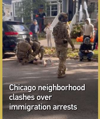 Chaos in Chicago’s Old Irving Park Over Immigration Arrests video poster