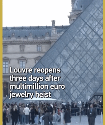Louvre Reopens After €88M Jewelry Heist Louvre Reopens After €88M Jewelry Heist video poster