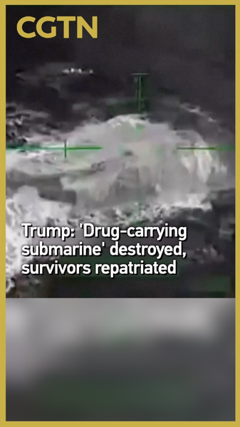 Trump: Drug-Carrier Submarine Destroyed, Survivors Repatriated Trump__Drug_Carrier_Submarine_Destroyed__Survivors_Repatriated video poster