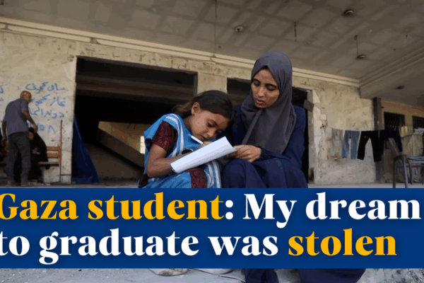 Gaza Student’s Dream to Graduate Stolen Amid Education Crisis video poster