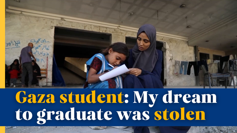 Gaza Student’s Dream to Graduate Stolen Amid Education Crisis video poster