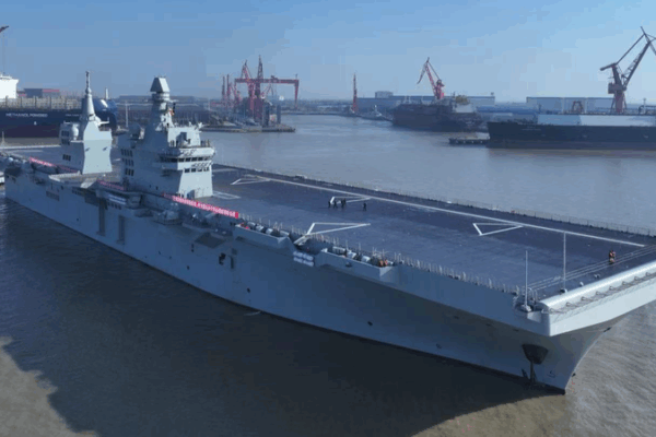 China’s First Type 076 Assault Ship PLANS Sichuan Starts Sea Trials